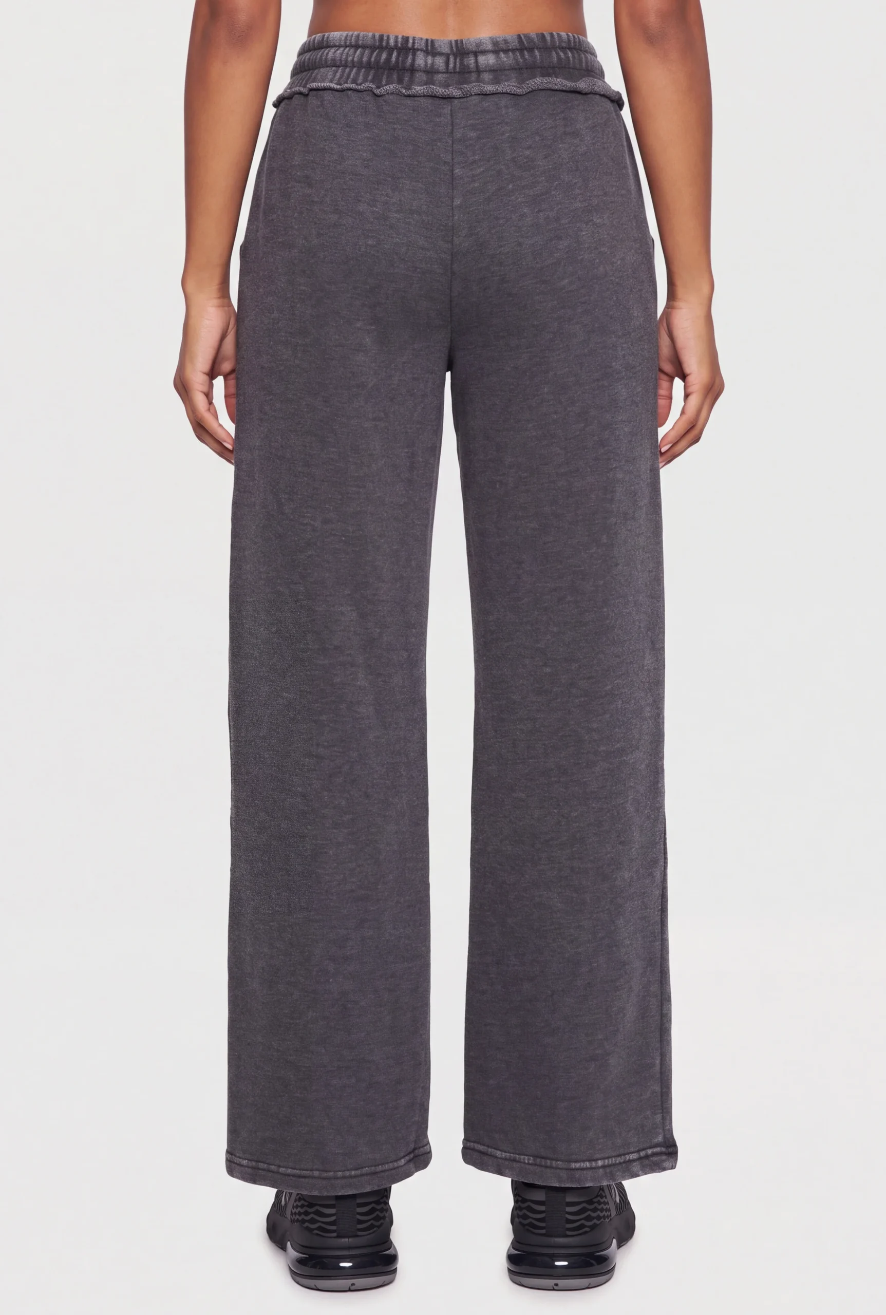 High Waisted Acid Wash Wide Leg Sweatpants high waisted acid wash wide leg sweatpants