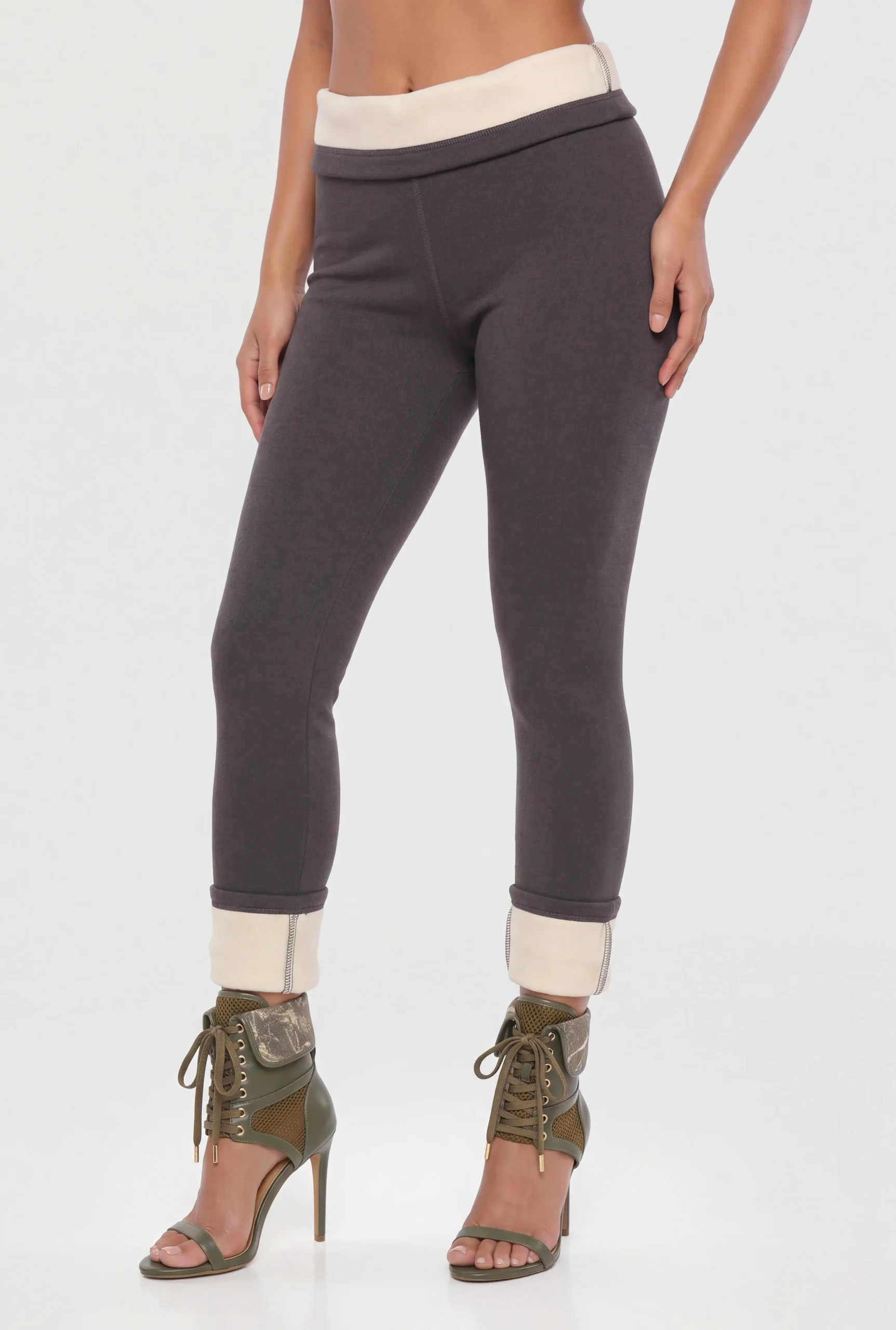 Sherpa Lined High Waisted Leggings sherpa lined high waisted leggings