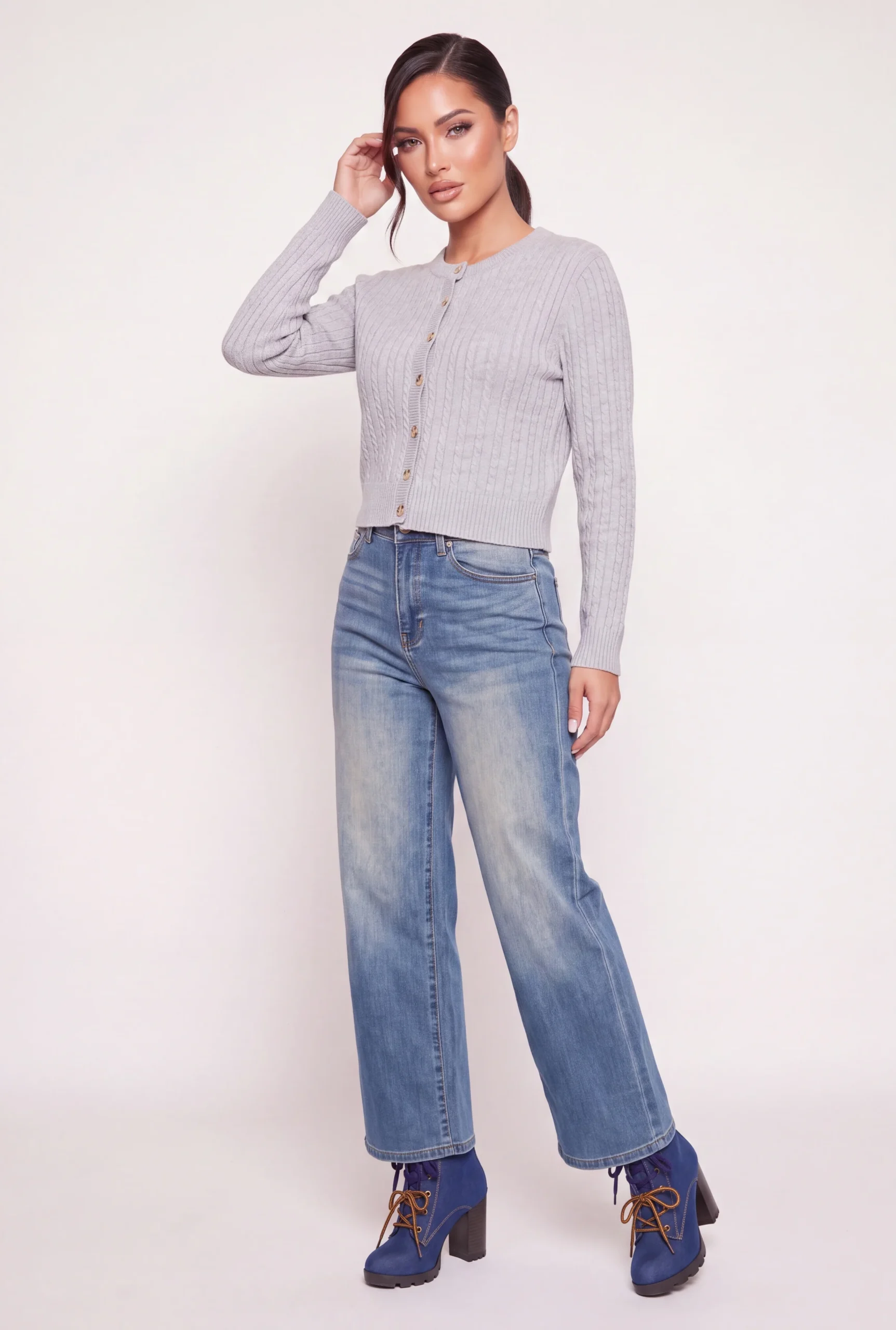 Button Front Cable Knit Cardigan button front cable knit cardigan