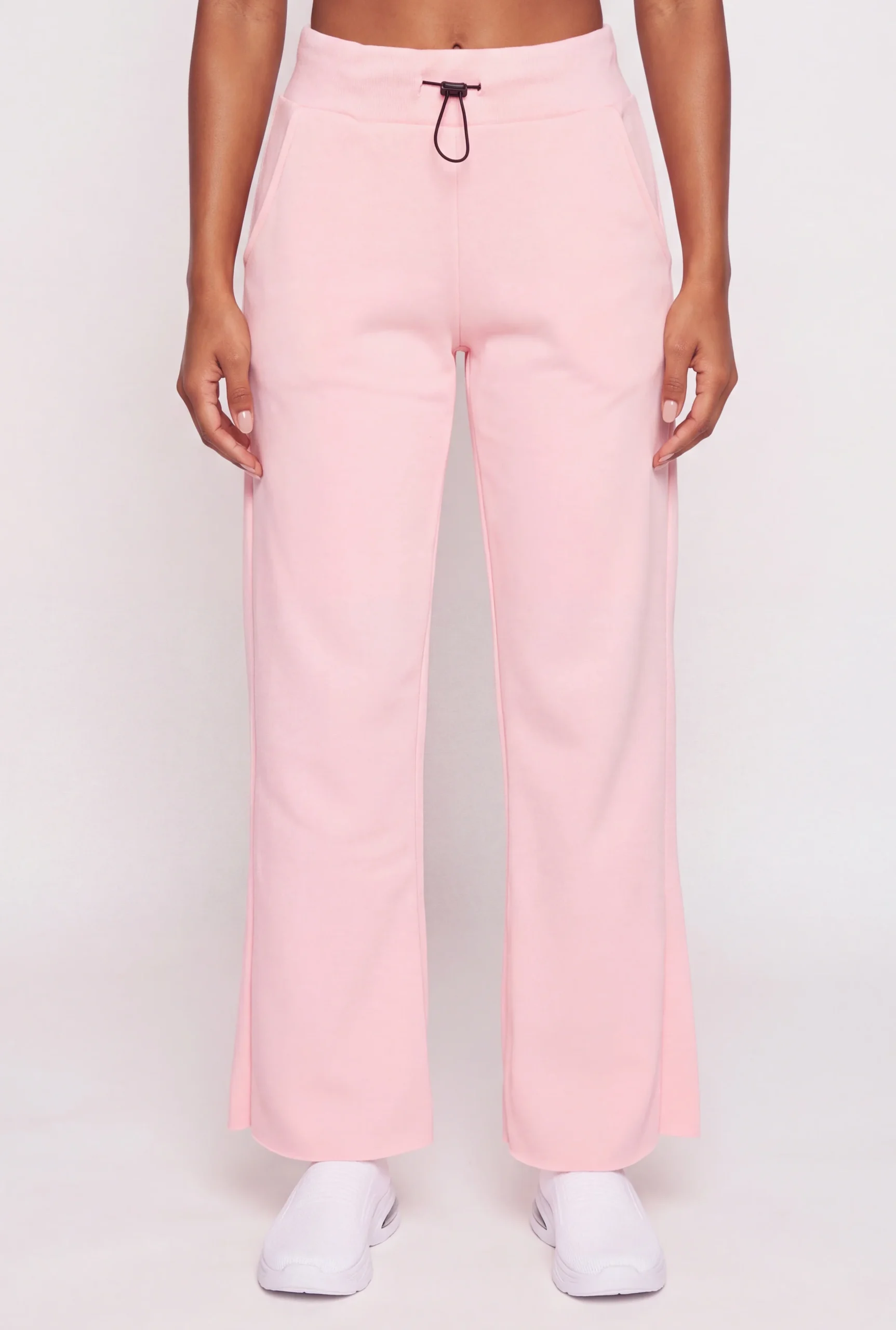 Toggle Drawstring Waist Raw Hem Sweatpants toggle drawstring waist raw hem sweatpants