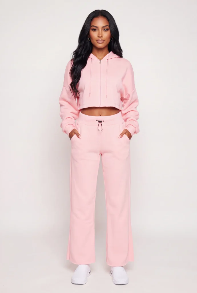 toggle drawstring waist raw hem sweatpants