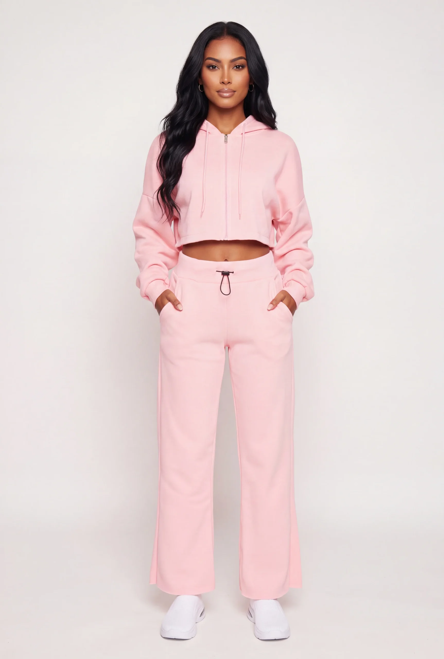toggle drawstring waist raw hem sweatpants toggle drawstring waist raw hem sweatpants