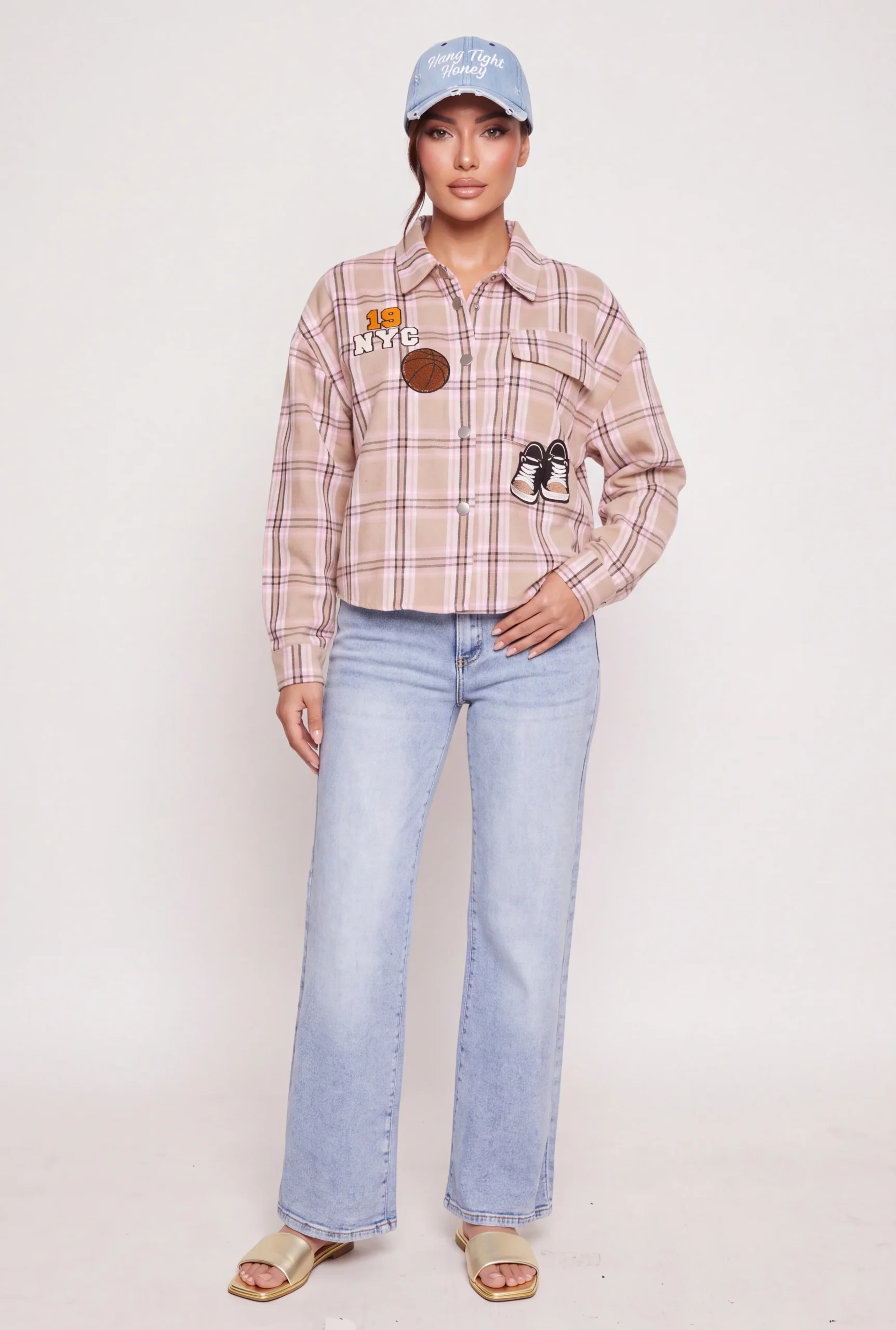 assorted patch plaid graphic snap button front shirt assorted patch plaid graphic snap button front shirt